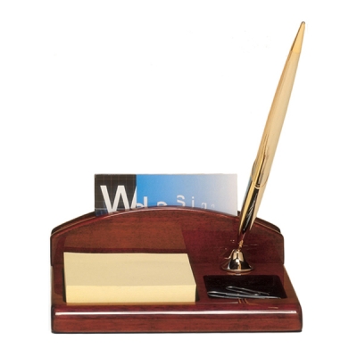 Piano Finish Rosewood Desk Organizer image
