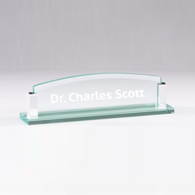Glass Desk Name Plate image