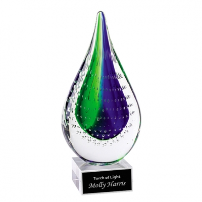 Blue & Green Teardrop Art Award image