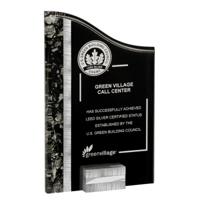 Silver & Black Acrylic Award image