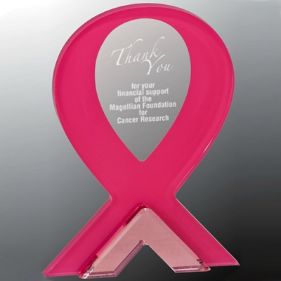 Pink Ribbon Stand-Up Acrylic image