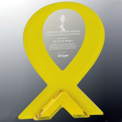 Yellow Ribbon Stand-Up Acrylic image