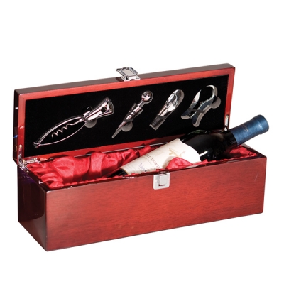 Rosewood Finish Single Wine Presentation Box image