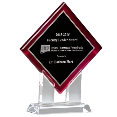 Red Border Diamond Acrylic Award image
