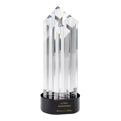 Quad Crystal Pillars Award image