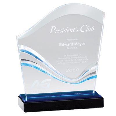Blue Wave Acrylic Award image